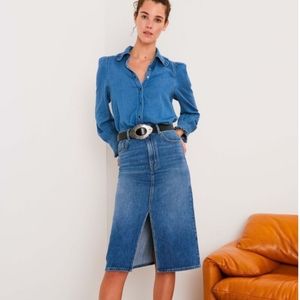 Ba&sh dona denim skirt size small